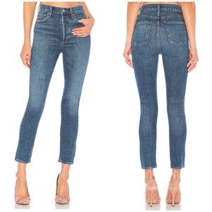 Agolde Nico High Rise Slim Fit Jeans In Subdued